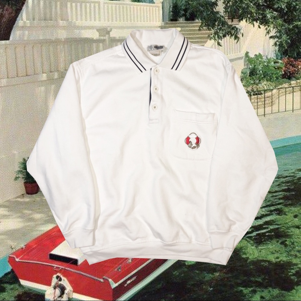 Vintage 1980s Gucci nautical lifebuoy sweatshirt